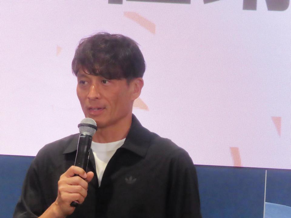 都内のイベントに出席したＪＦＡの宮本恒靖会長