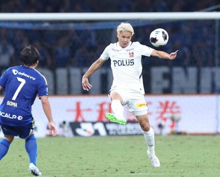 新加入で初出場の浦和・山根視来（撮影・金田祐二）
