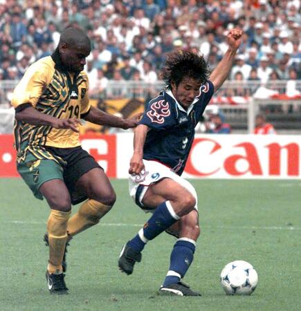 　フランスＷ杯で活躍した中山雅史＝１９９８年