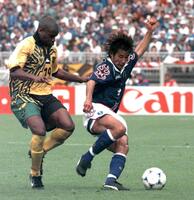 　フランスＷ杯で活躍した中山雅史＝１９９８年