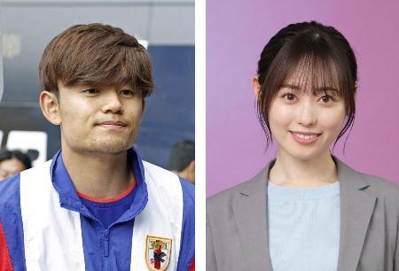 　久保建英選手、福原遥さん