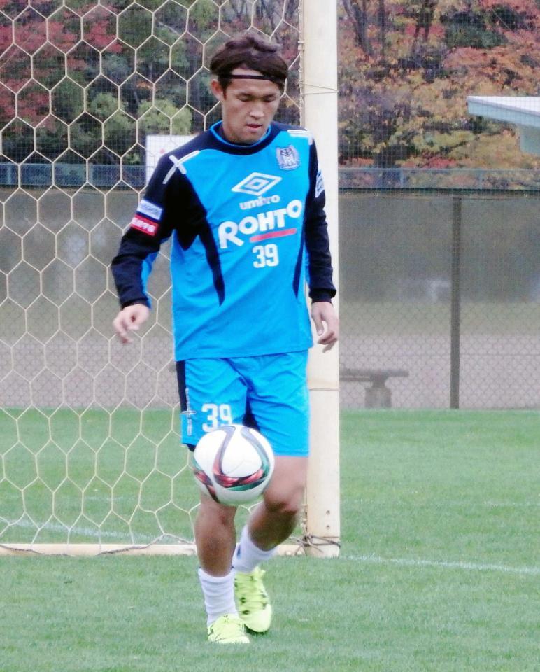 　チームの練習に合流したＧ大阪・宇佐美