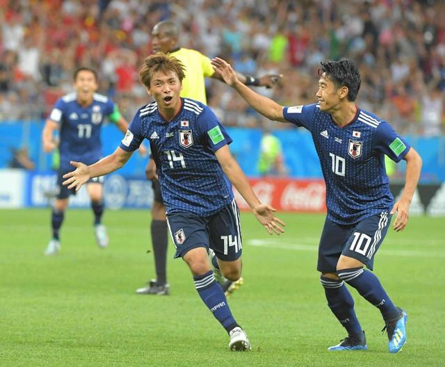 日本２－０！乾も決めた　美しいミドル、名手クルトワに触らせず