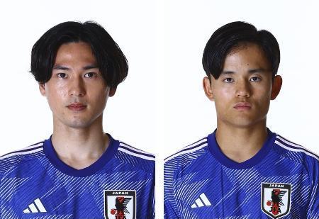 　南野拓実（左）、久保建英