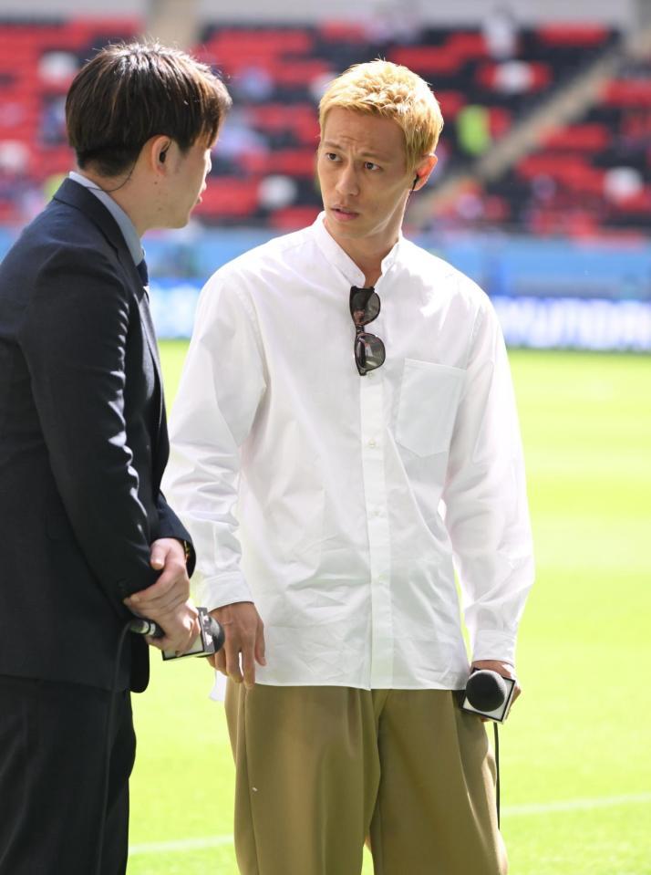 　Ｗ杯の解説を務めた本田圭佑