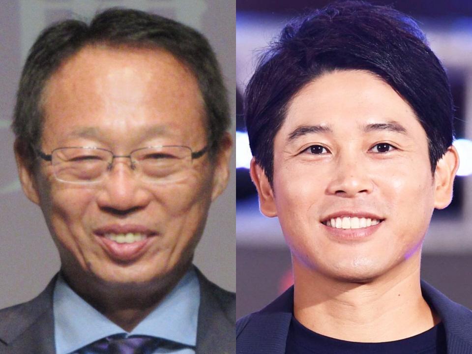 　岡田武史氏（左）と内田篤人氏