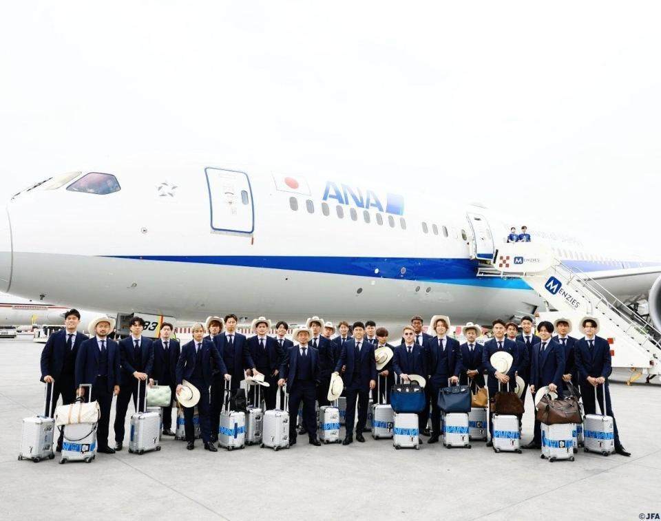 サッカー日本代表の公式Ｘ（＠ｊｆａ＿ｓａｍｕｒａｉｂｌｕｅ）より 