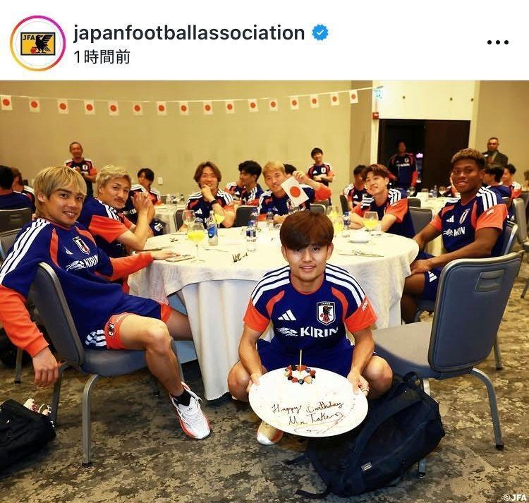 日本サッカー協会公式インスタグラム（ｊａｐａｎｆｏｏｔｂａｌｌａｓｓｏｃｉａｔｉｏｎ）より