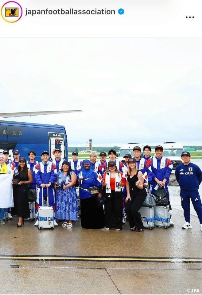 ナッシュビルに到着。日本サッカー協会の公式インスタグラム＠ｊａｐａｎｆｏｏｔｂａｌｌａｓｓｏｃｉａｔｉｏｎより