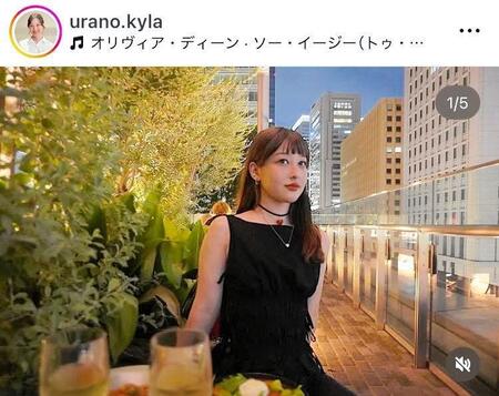 浦野芽良アナのインスタグラム＠ｕｒａｎｏ．ｋｙｌａ（２５年１０月２８日付）より