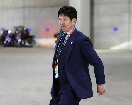 　オランダ戦に臨む森保監督＝ダラス（共同）