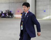 　オランダ戦に臨む森保監督＝ダラス（共同）