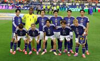 オランダ戦にスタメン出場した（前列左から）久保建英、前田大然、中村敬斗、佐野海舟、堂安律、（後列左から）上田綺世、鈴木彩艶、鎌田大地、谷口彰悟、渡辺剛、伊藤洋輝（撮影・中田匡峻）
