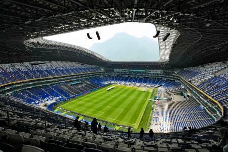 　チュニジア戦が行われるモンテレイ競技場＝モンテレイ（共同）