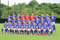 ベースキャンプ地で記念撮影を行った森保ジャパン