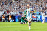 アルゼンチン代表のリオネル・メッシ＝提供・共同通信社