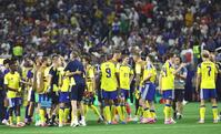 日本と引き分け決勝トーナメント進出を決めたスウェーデン代表