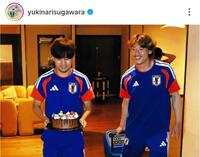菅原由勢のインスタグラム（ｙｕｋｉｎａｒｉｓｕｇａｗａｒａ）より