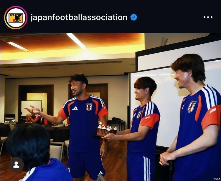 日本サッカー協会（ＪＦＡ）のインスタグラム（＠ｊａｐａｎｆｏｏｔｂａｌｌａｓｓｏｃｉａｔｉｏｎ）より