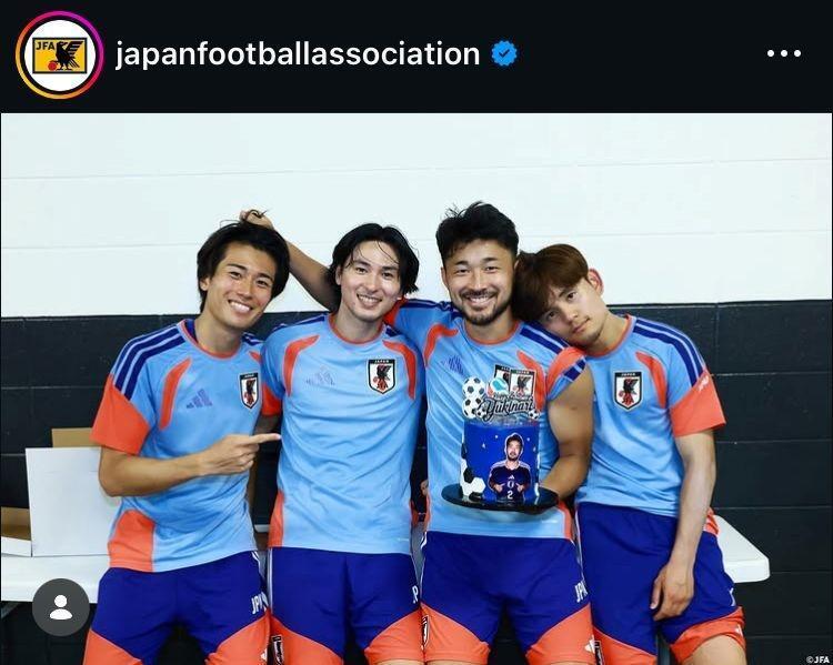 日本サッカー協会（ＪＦＡ）のインスタグラム（＠ｊａｐａｎｆｏｏｔｂａｌｌａｓｓｏｃｉａｔｉｏｎ）より