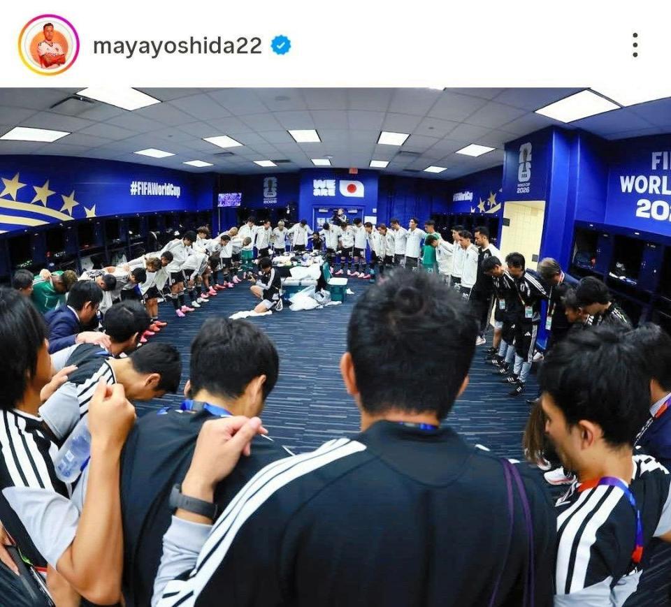 　吉田麻也のインスタグラム（ｍａｙａｙｏｓｈｉｄａ２２）より