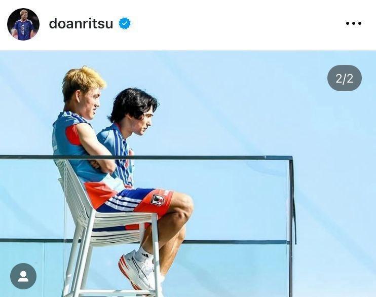 堂安律のインスタグラム＠ｄｏａｎｒｉｔｓｕ（７月１日付）より
