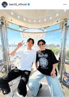 上田綺世のインスタグラム＠ｂｅｅ１８＿ｏｆｆｉｃｉａｌ（２５年８月２８日付）より