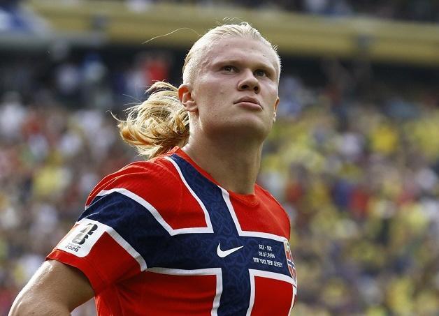 ノルウェー代表のアーリング・ハーランド（提供・共同通信社）