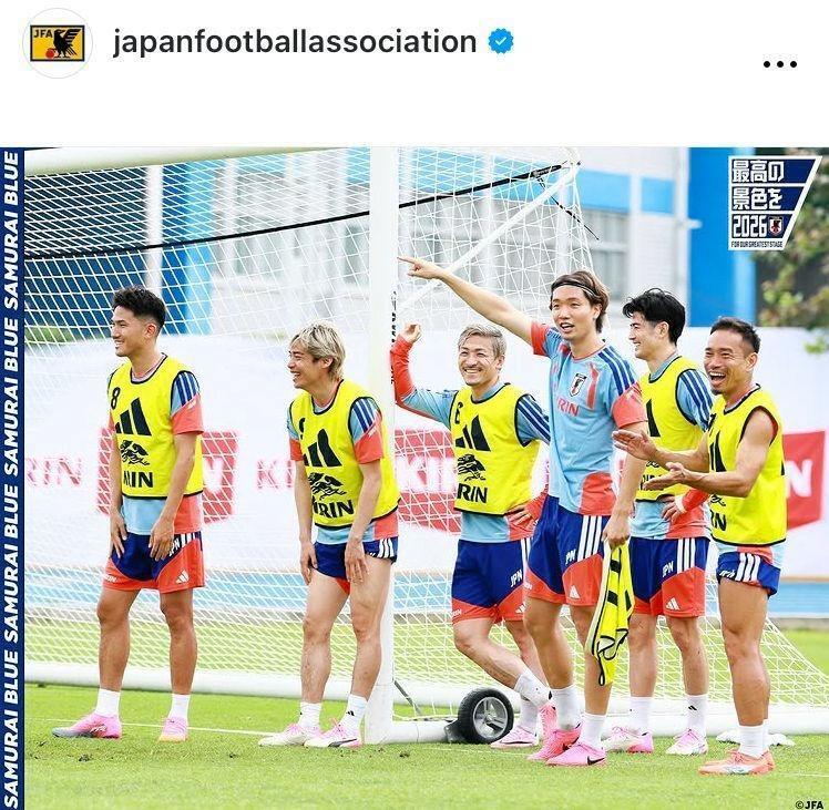 日本サッカー協会のインスタグラム＠ｊａｐａｎｆｏｏｔｂａｌｌａｓｓｏｃｉａｔｉｏｎより 