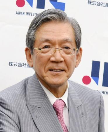 　産業革新投資機構の横尾敬介社長