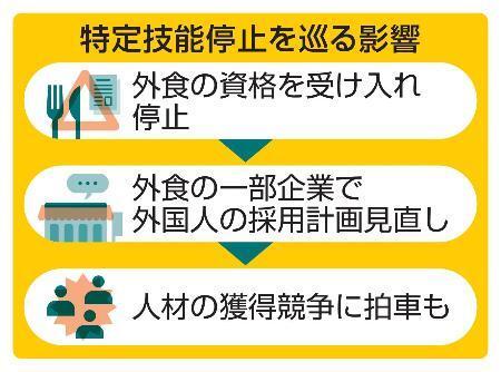 　特定技能停止を巡る影響