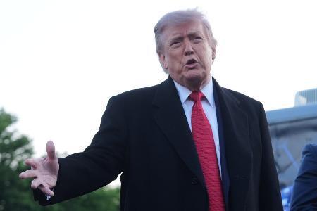 　７日、米ワシントンで話すトランプ大統領（ＡＰ＝共同）