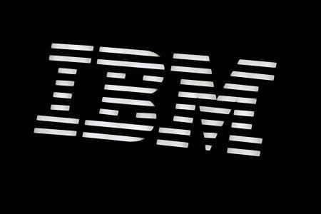 　米ＩＢＭのロゴ＝１２日、カナダ・バンクーバー（ロイター＝共同）