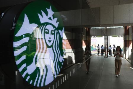 　韓国ソウルのスターバックスの店舗＝１日（聯合＝共同）