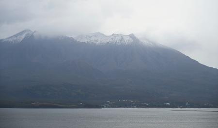 鹿児島・桜島で初冠雪　平年より１０日遅く