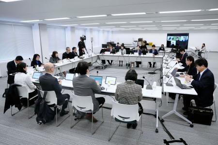 　「こども誰でも通園制度」を検討する有識者会議＝１９日午前、東京都千代田区