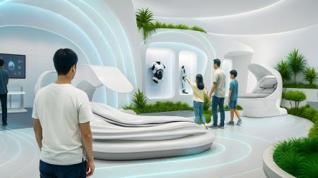 　パソナグループが今年秋ごろに開業する複合施設の展示イメージ（同社提供）