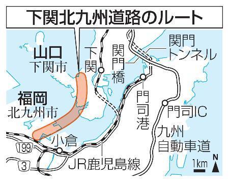 　下関北九州道路のルート