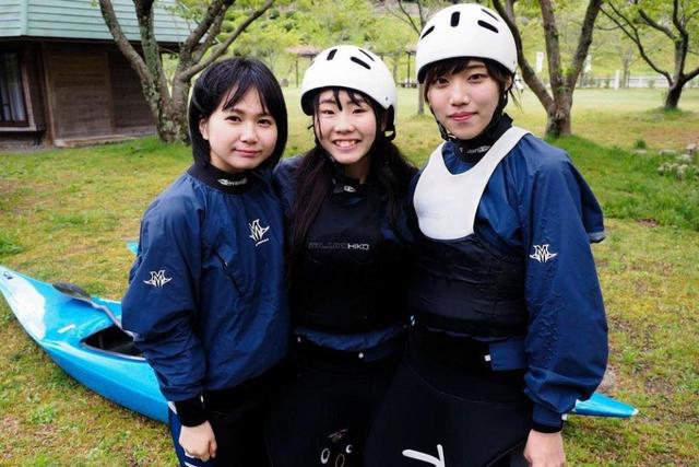 山口の現役アイドル３人　カヌースラローム競技で東京五輪目指して奮闘中