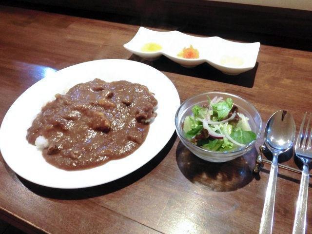 看板メニューのカレーセット