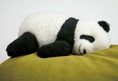 目を覚ますと目の前で赤ちゃんパンダが寝ているよう