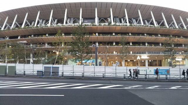 三井ガーデンホテル神宮外苑の杜プレミアからはハッキリと国立競技場が見える