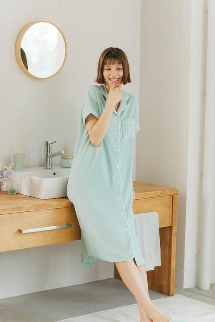 ミント成分入りパジャマで“おうち時間”を涼しく快適に！　ジーユーから25日発売