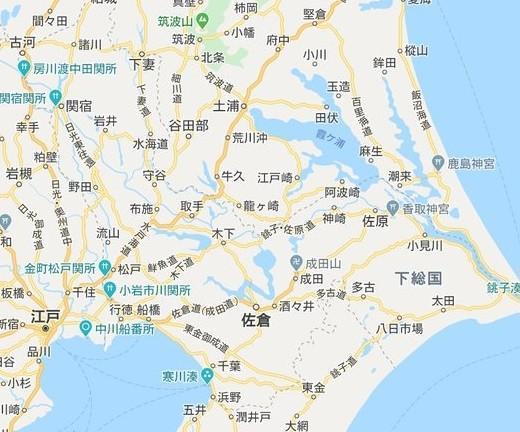 気分はタイムスリップ…江戸後期の関東地方のGoogleマップ風地図が話題　北斎や広重も歩いた？