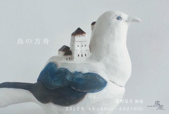 「今回は、ノアの方舟のような…鳥の形をした船の背中に街があって、それがいくつも空に浮かんでいる。そんなイメージです」と話す星野さん（提供：星野菜月さん）