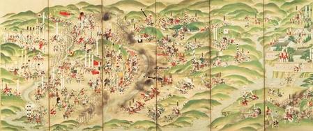 長篠合戦図屏風江戸時代18-19世紀　　徳川美術館蔵