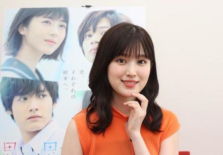 「思い、思われ、ふり、ふられ」で市原由奈を演じた福本莉子＝大阪市内