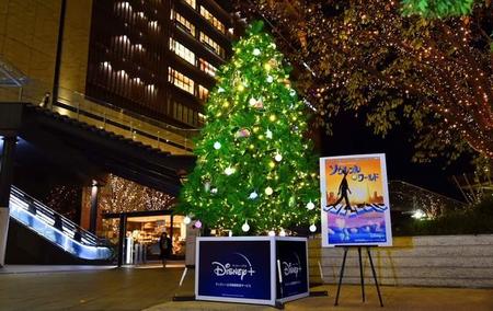 グランフロント大阪のうめきた広場に登場した“きらめきクリスマスツリー”