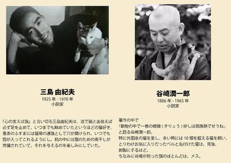 日本を代表するあの文豪たちも実は猫好き…※進士素丸さん提供