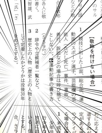 記者ハンドブック　新聞用字用語集　第13版（共同通信社発行）より